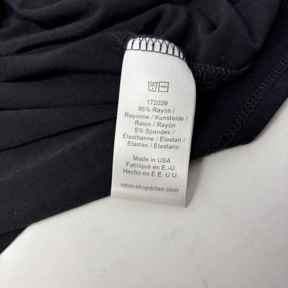 Dolan Dress Women's Small Anthropologie Black Jersey‎ Faux Layered Long Sleeve - Picture 7 of 8